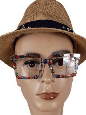 ZEELOOP PLACTIC MUTI COLORED SQUARE EYGLASS FRAME  JGA236887-02